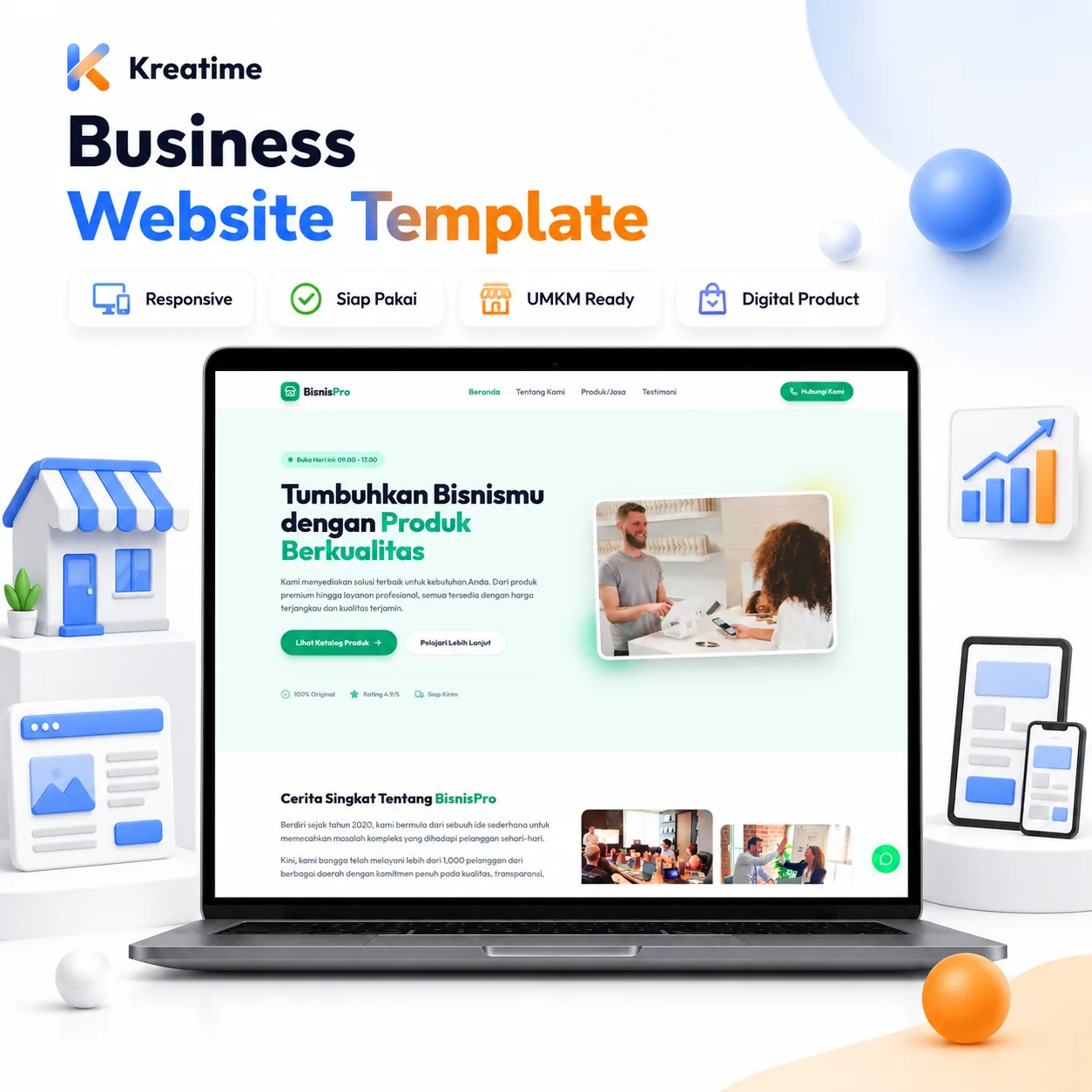 LokalBiz - Landing Page Bisnis & UMKM