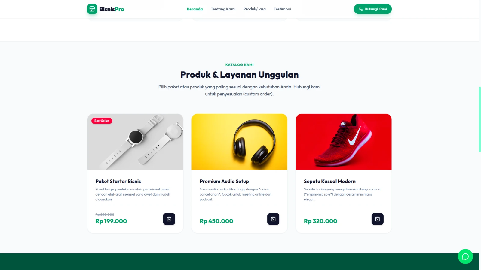 LokalBiz - Landing Page Bisnis & UMKM detail 3