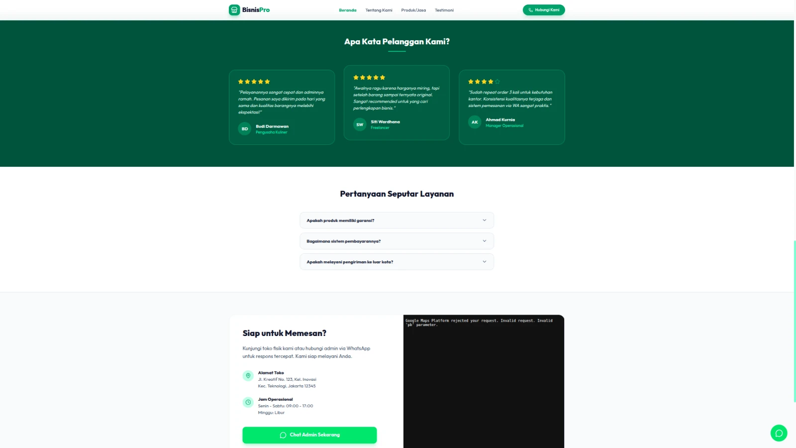 LokalBiz - Landing Page Bisnis & UMKM detail 4