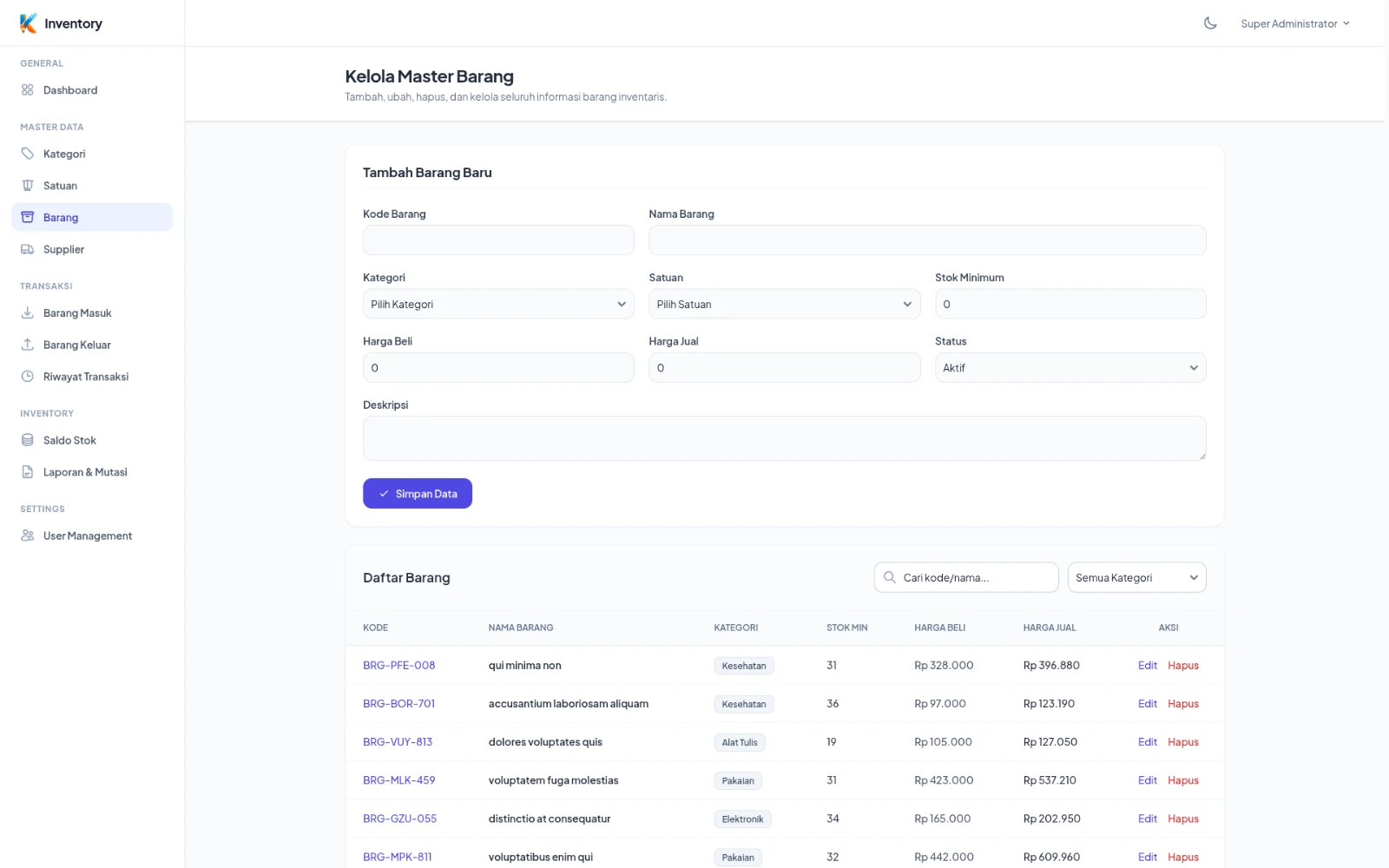 StockSync - Sistem Manajemen Inventaris Terpadu detail 2