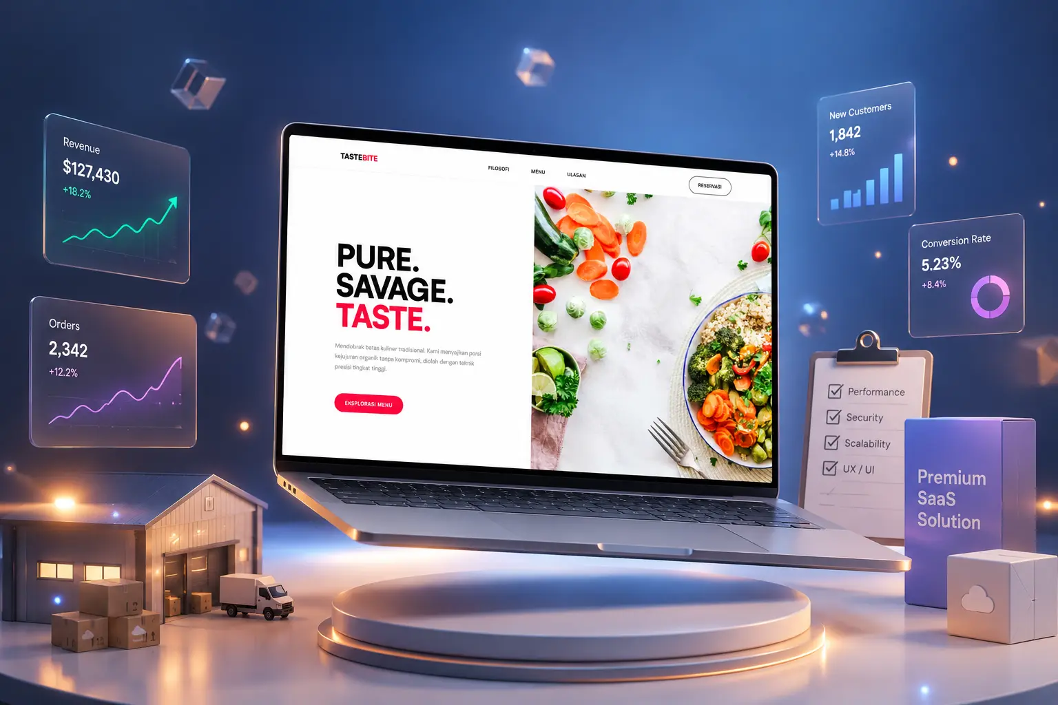 Modern Restaurant Landing Page