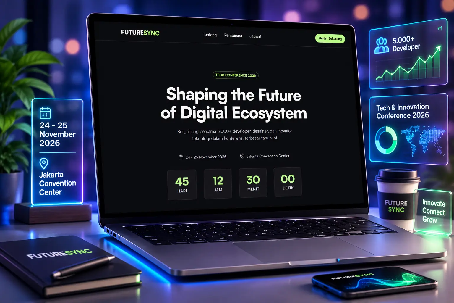 Professional Event Landing Page
